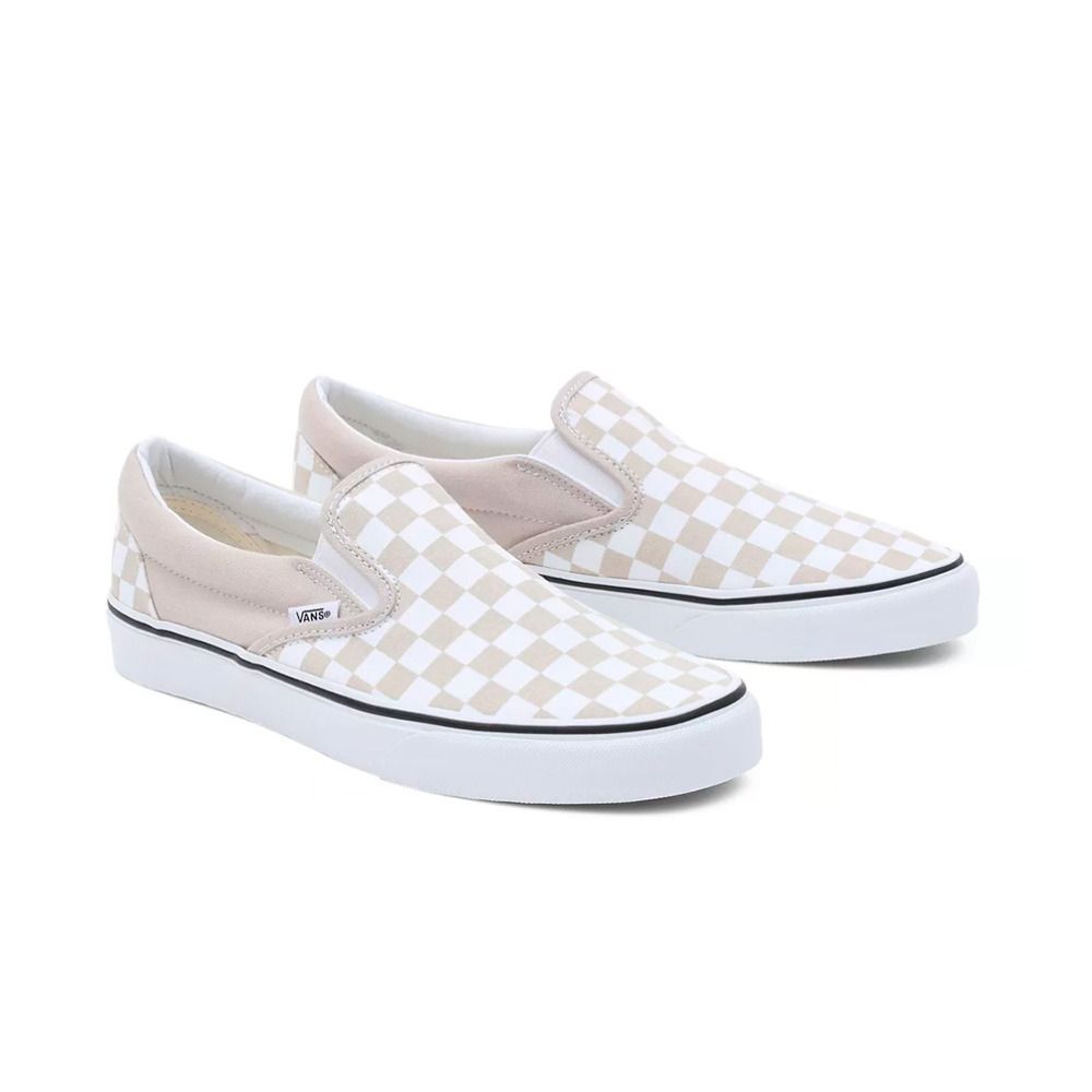 Vans CLASSIC SLIP-ON - Sneakers color theory checkerboard french oak
