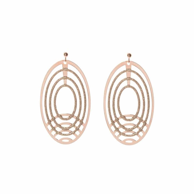 Boucles D'oreilles Horizon Rose