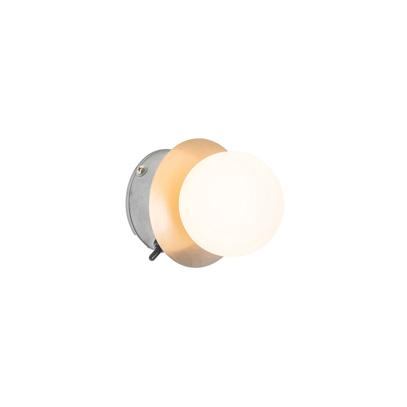 Moderne stalen wandlamp IP44 - Cedaric