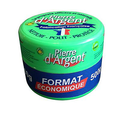 Pierre d'argent nettoie, polit et protège 500g