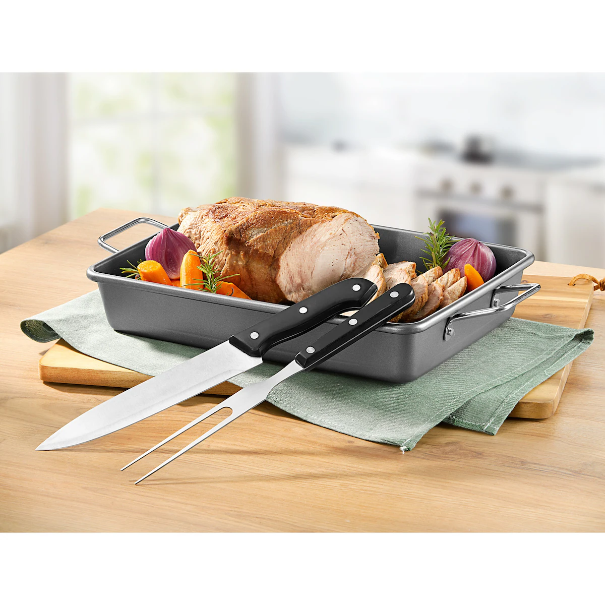 genialo - Profi-Bräter und Tranchier-Set