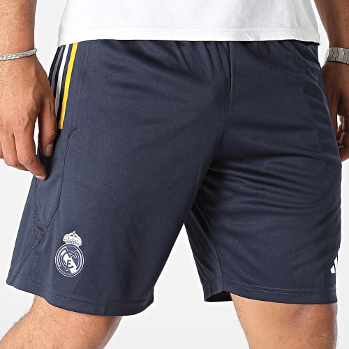 Short Jogging A Bandes Real Madrid IB0870 Bleu Marine
