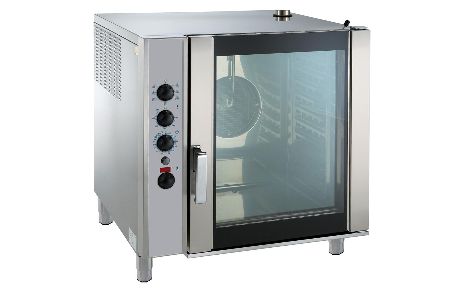 Gewerbedampfgarer GN10 X 1/1 Silber<br>Gesundes Kochen in grossen Mengen mit einem Gewerbedampfgarer