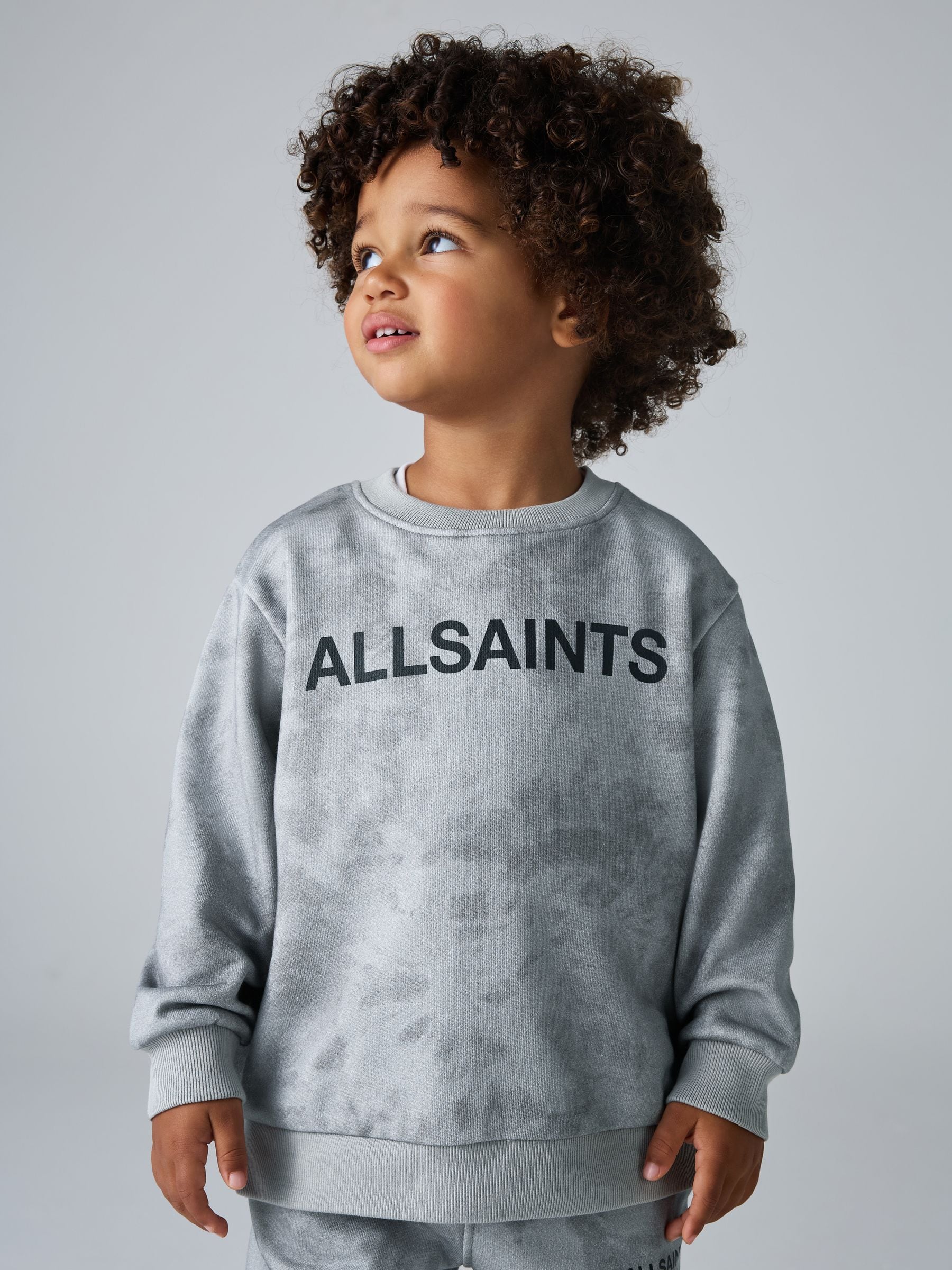 smALLSAINTS Logo Oversized Younger Boys Sweatshirt and Jogger Set