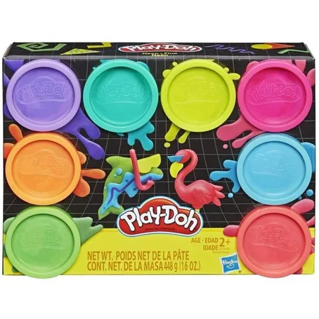 Play-Doh Spielknete Neonfarben, 8er Pack