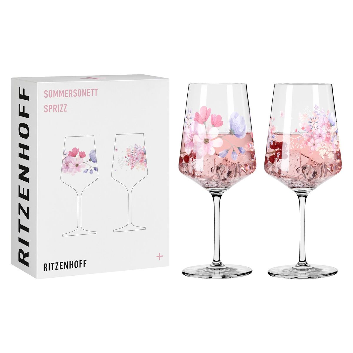 Sommersonett No. 17&18 vinglass, 2 stk