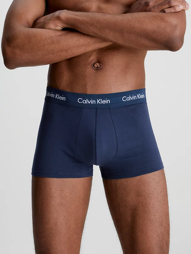 Pacote com 3 Cuecas Boxer de Cintura Baixa - Algodão Elástico