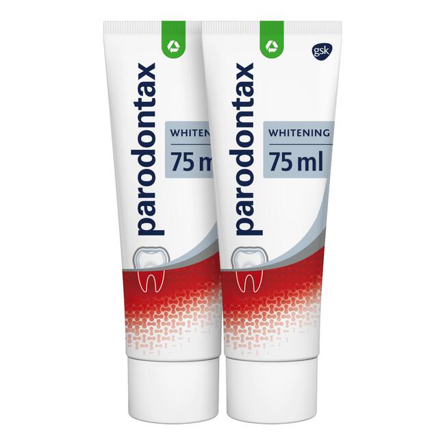 Parodontax Whitening Dagelijkse Tandpasta Tegen Bloedend Tandvlees 2x75 ML