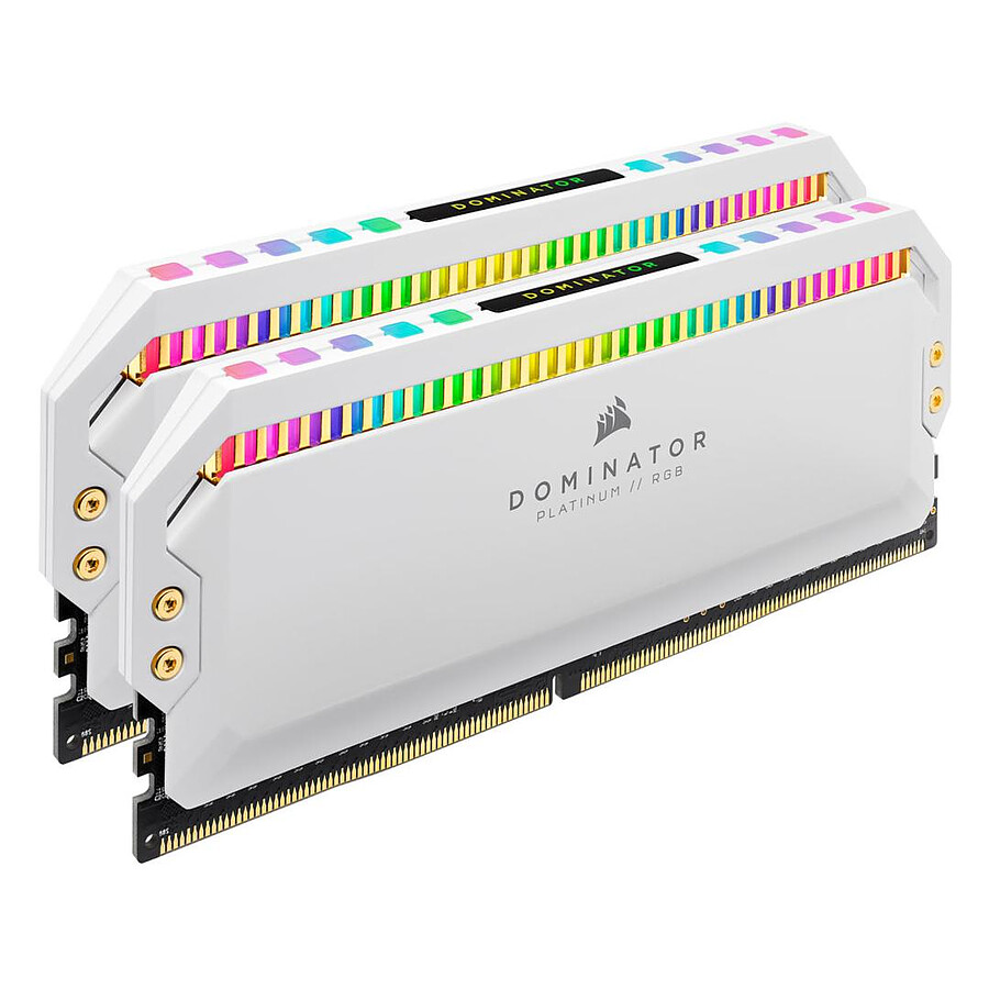 Corsair Dominator Platinum RGB White - 2 x 16 Go (32 Go) - DDR4 3600 MHz - CL18