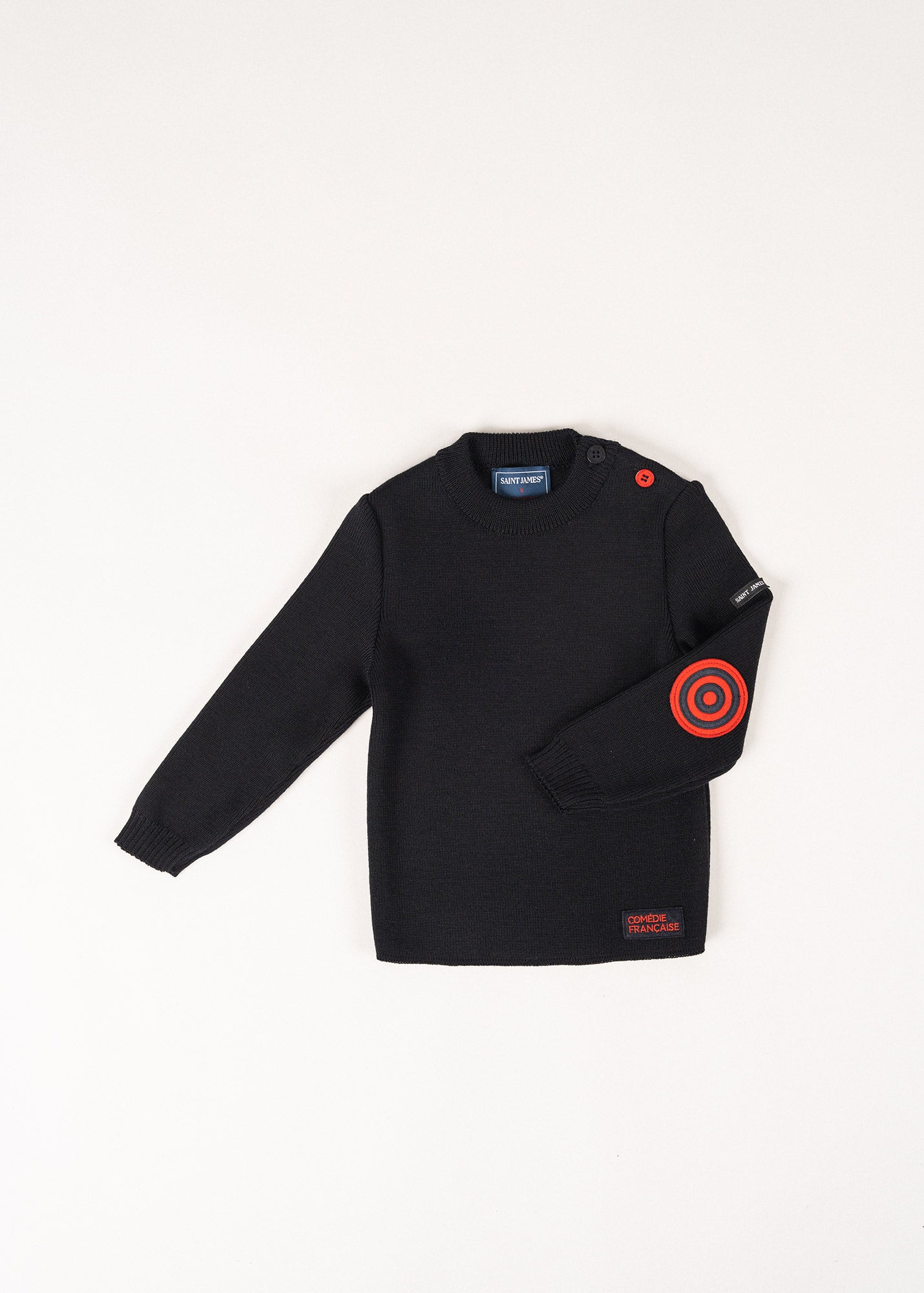 Pull marin enfant uni à coudières