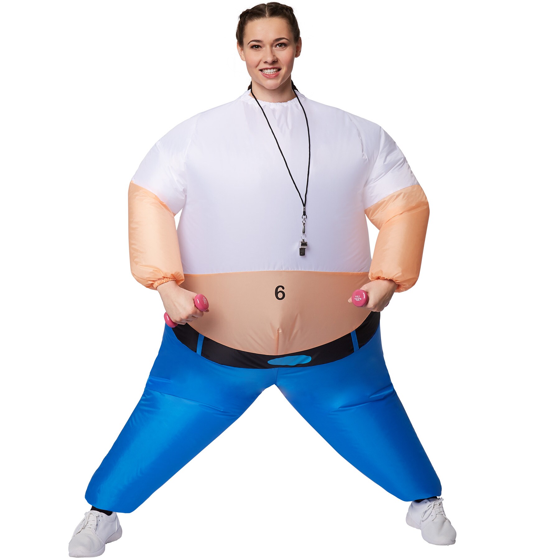 tectake® Selbstaufblasbares Kostüm Personal Trainer