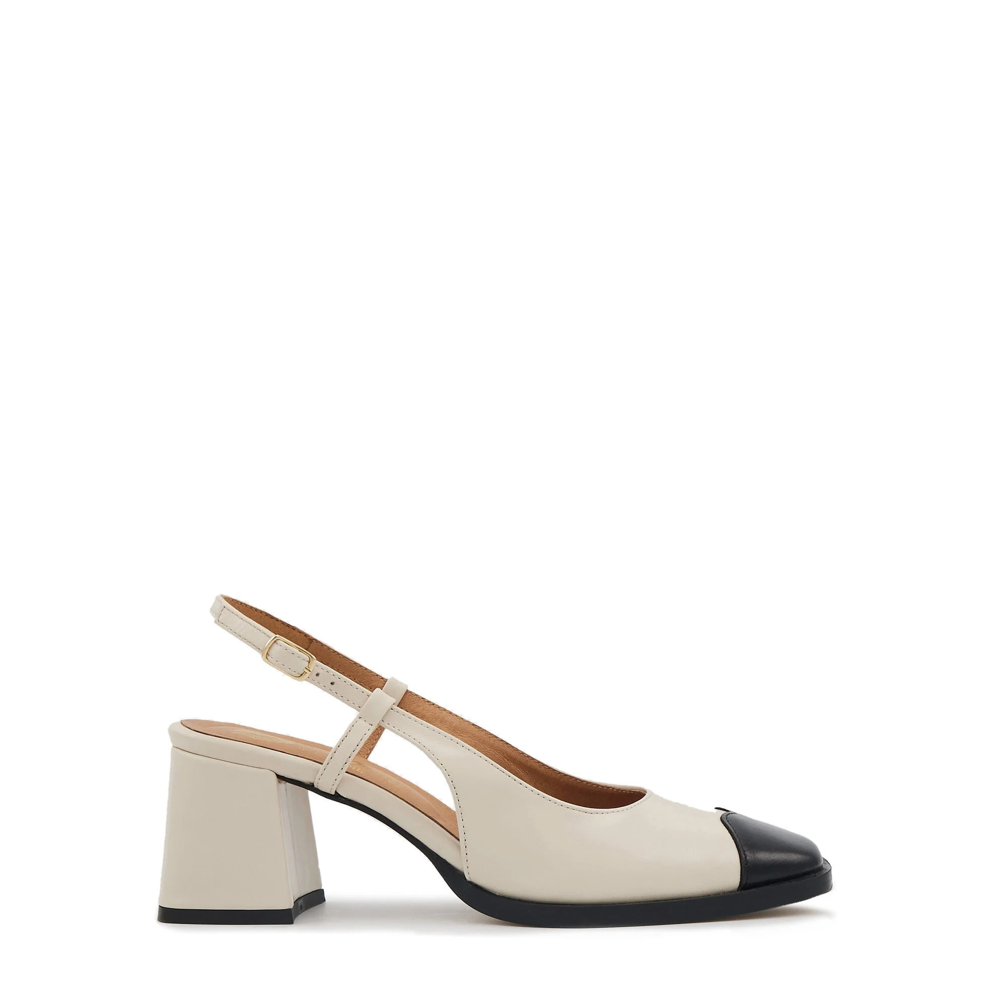 DENISE CUIR - Escarpins en cuir | Beige