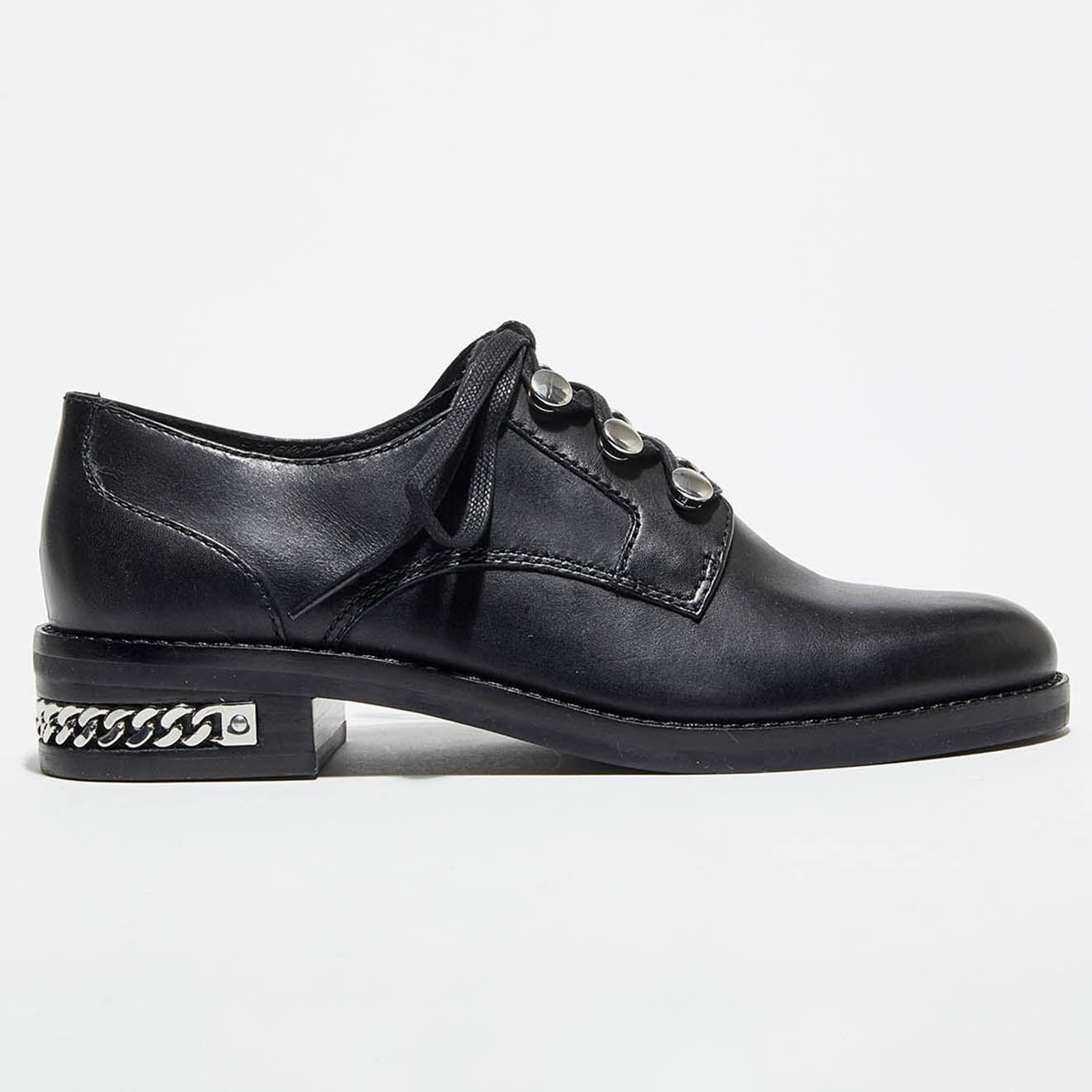 What For Derbies en Cuir Baltazar noires