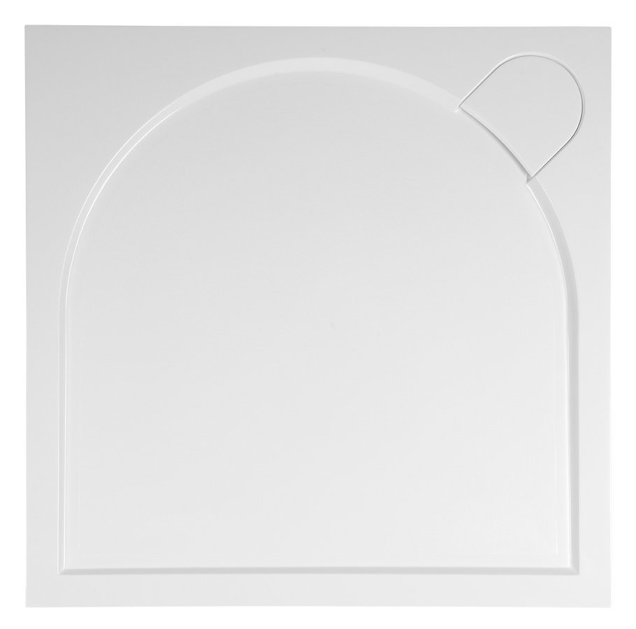Gelco Larca vierkante douchebak 100x100cm wit