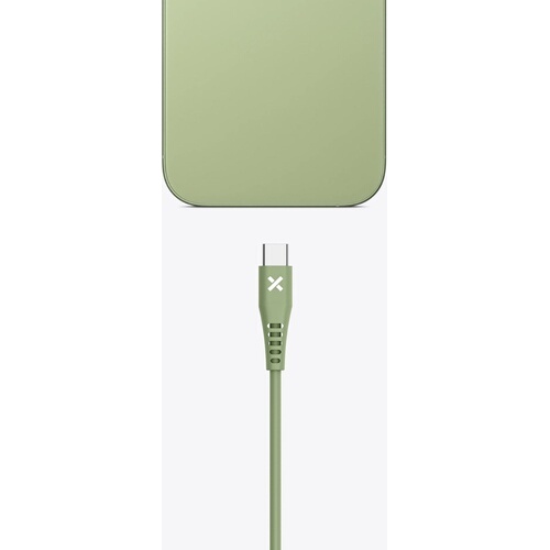 Câble téléphone portable Wefix USB-C vers USB-C 1M vert