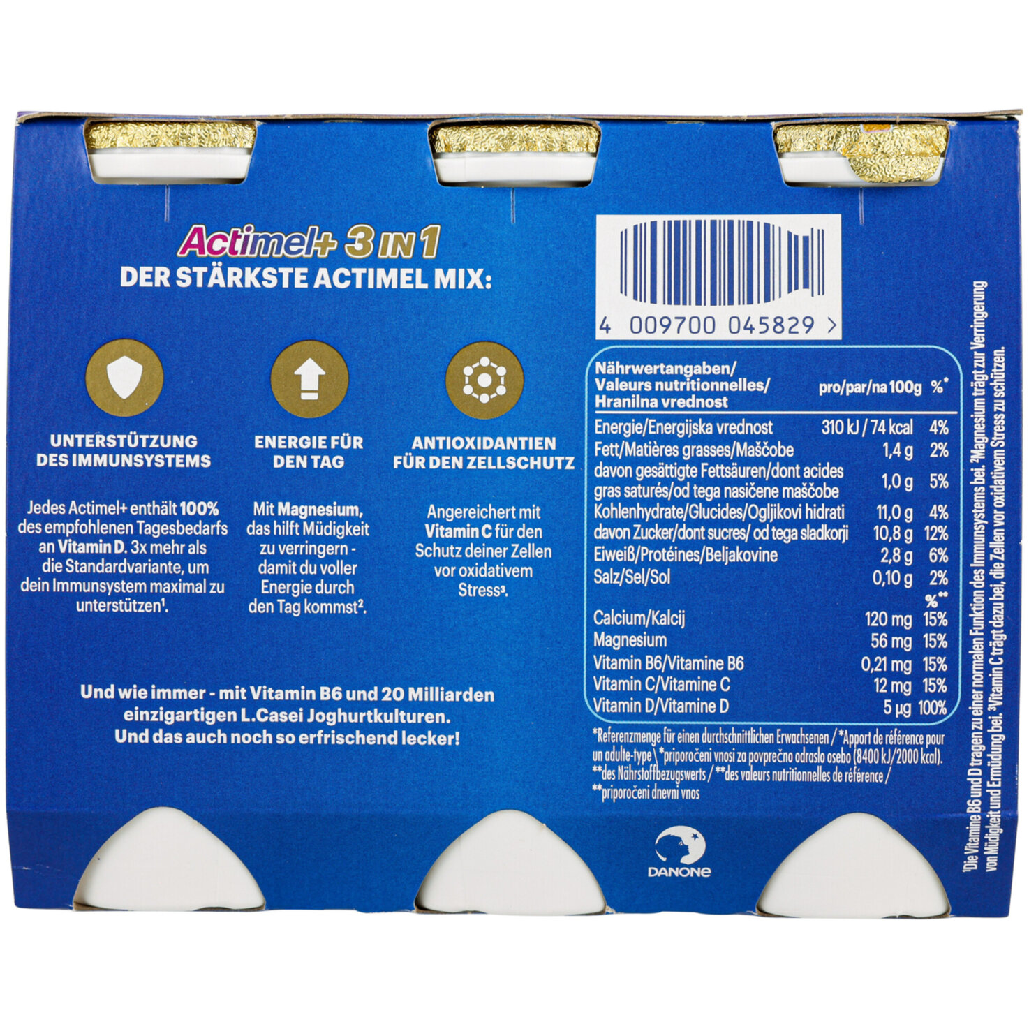 Danone Actimel Heidelbeere & Brombeere 6x100g