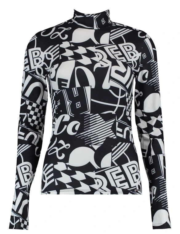 Colourful Rebel Turtleneck Neyo Letter WT215000