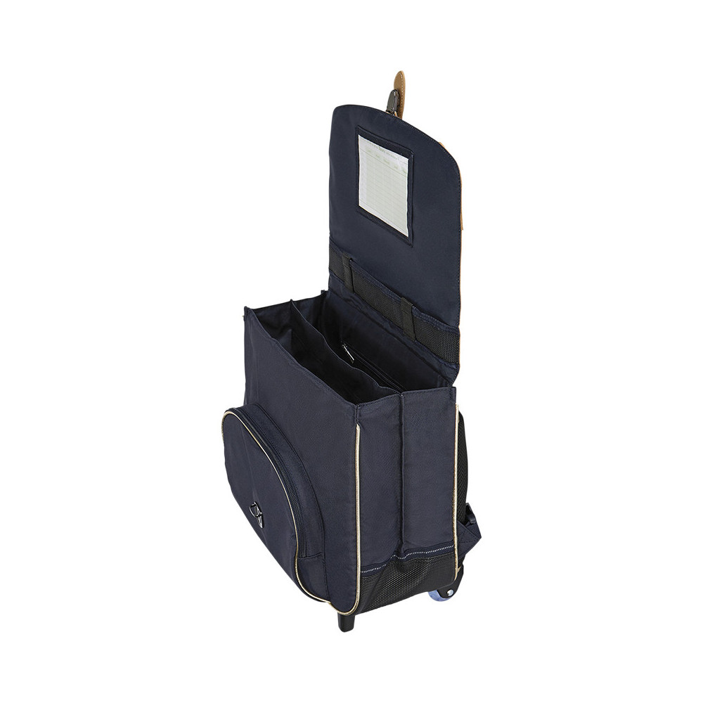 Cartable trolley Antonia bleu