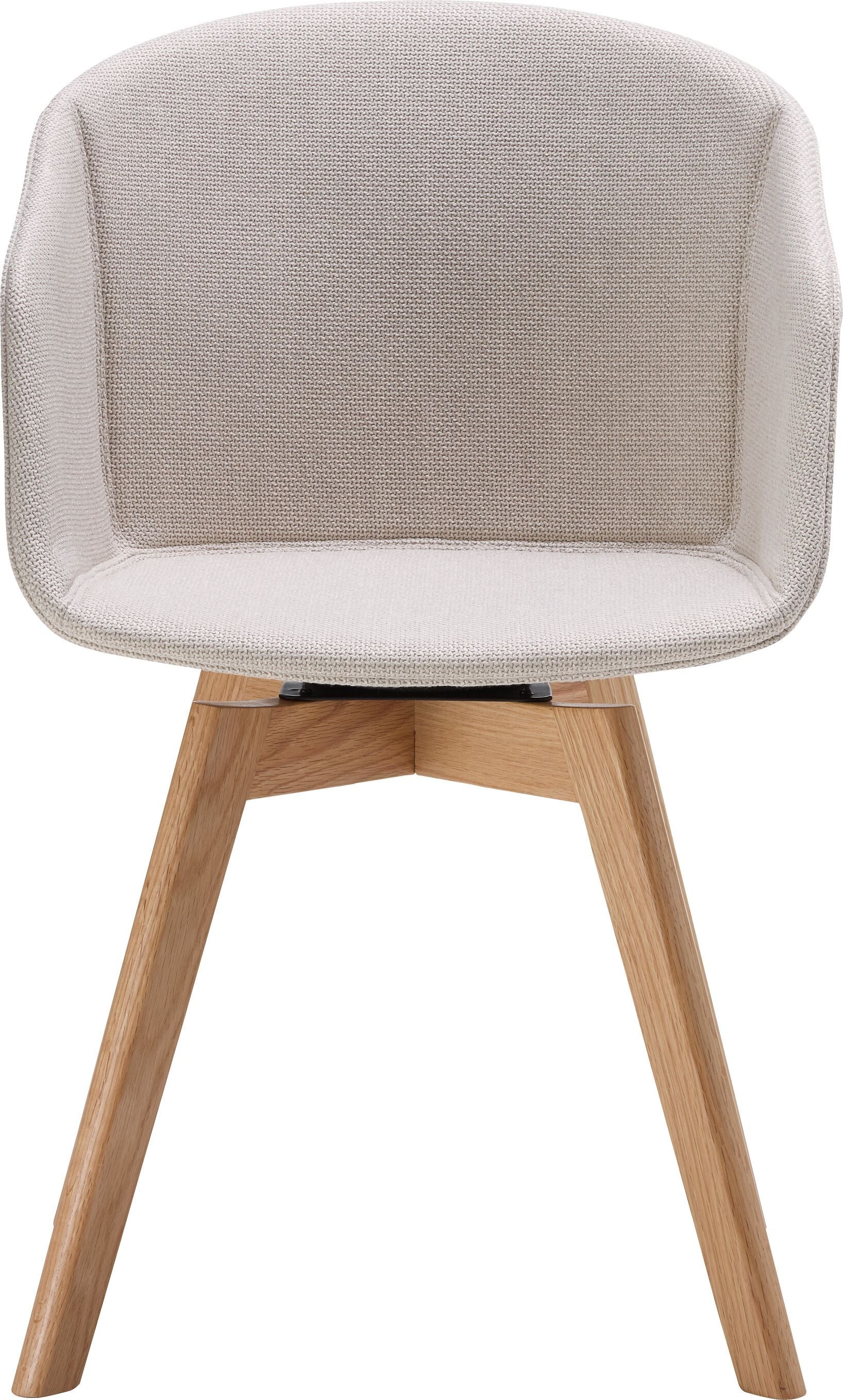 GIANNI Stuhl - Hellgrau / B: 53.5 cm x T: 55.5 cm x H: 84.0 cm