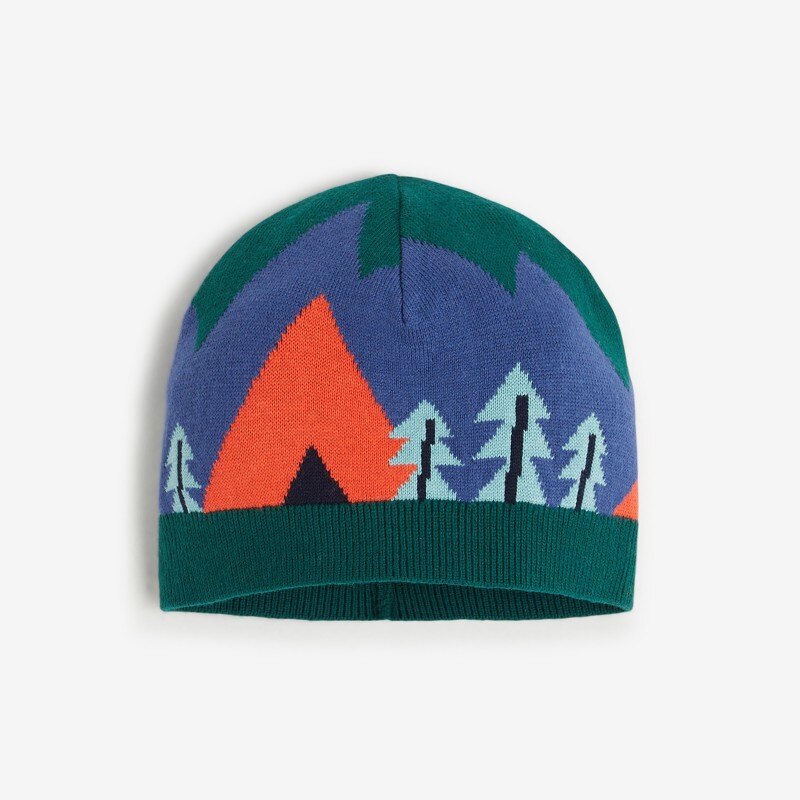 Bonnet vert bébé garçon en tricot Jacquard Catimini Vert