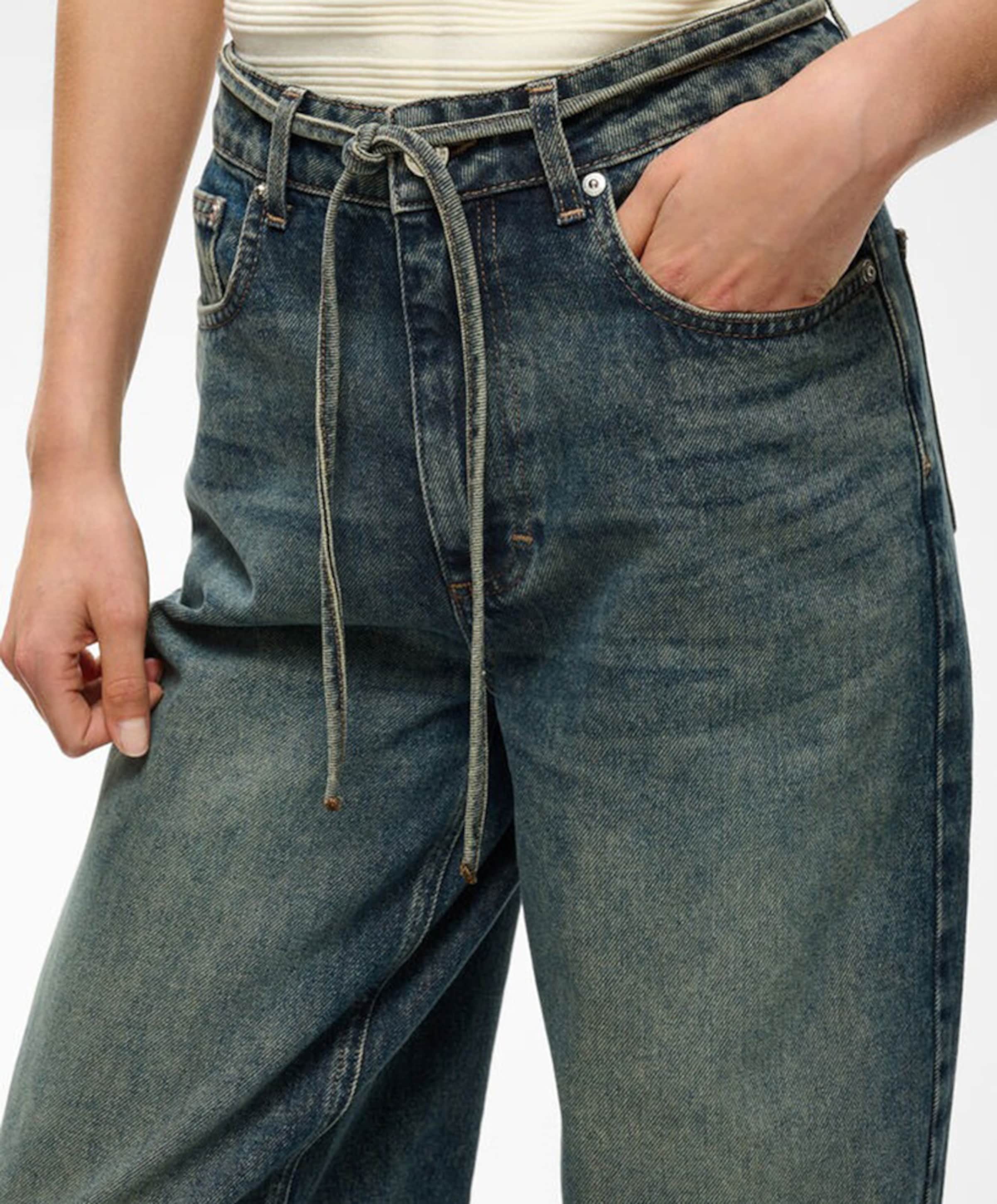 Gestuz GZsusara HW barrel dames jeans blauw