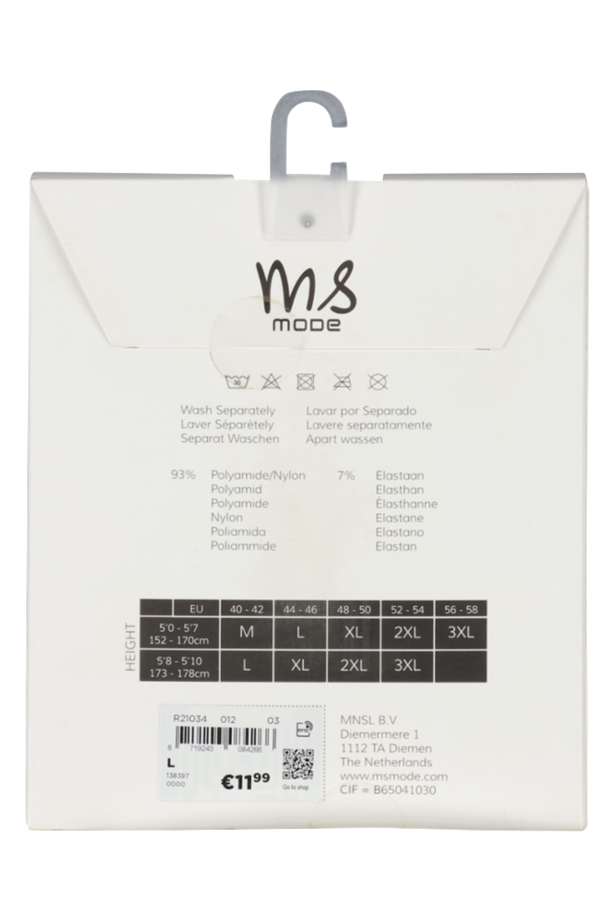 2-pack Basis panty 60 denier Zwart