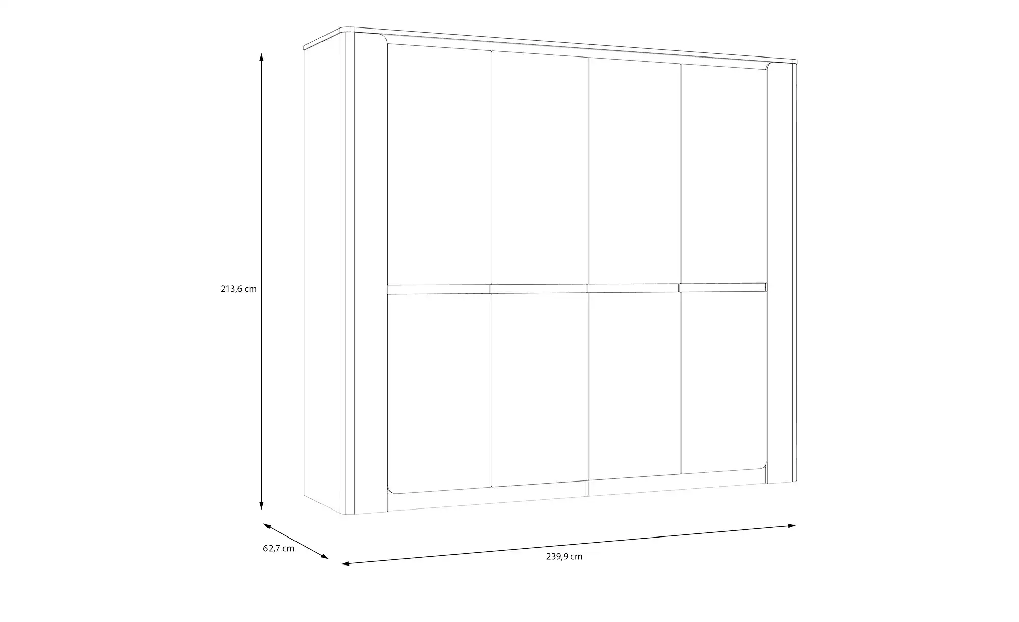 Drehtürenschrank Santori