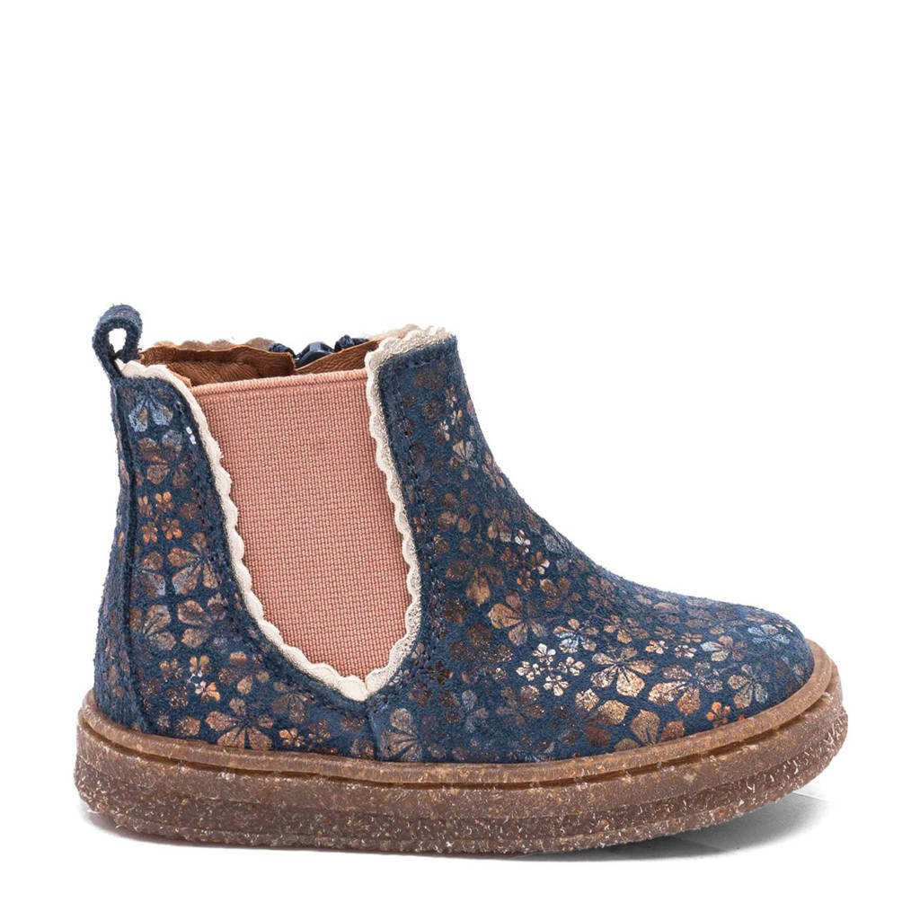 Bisgaard Siggileren enkelboots blauw/roze
