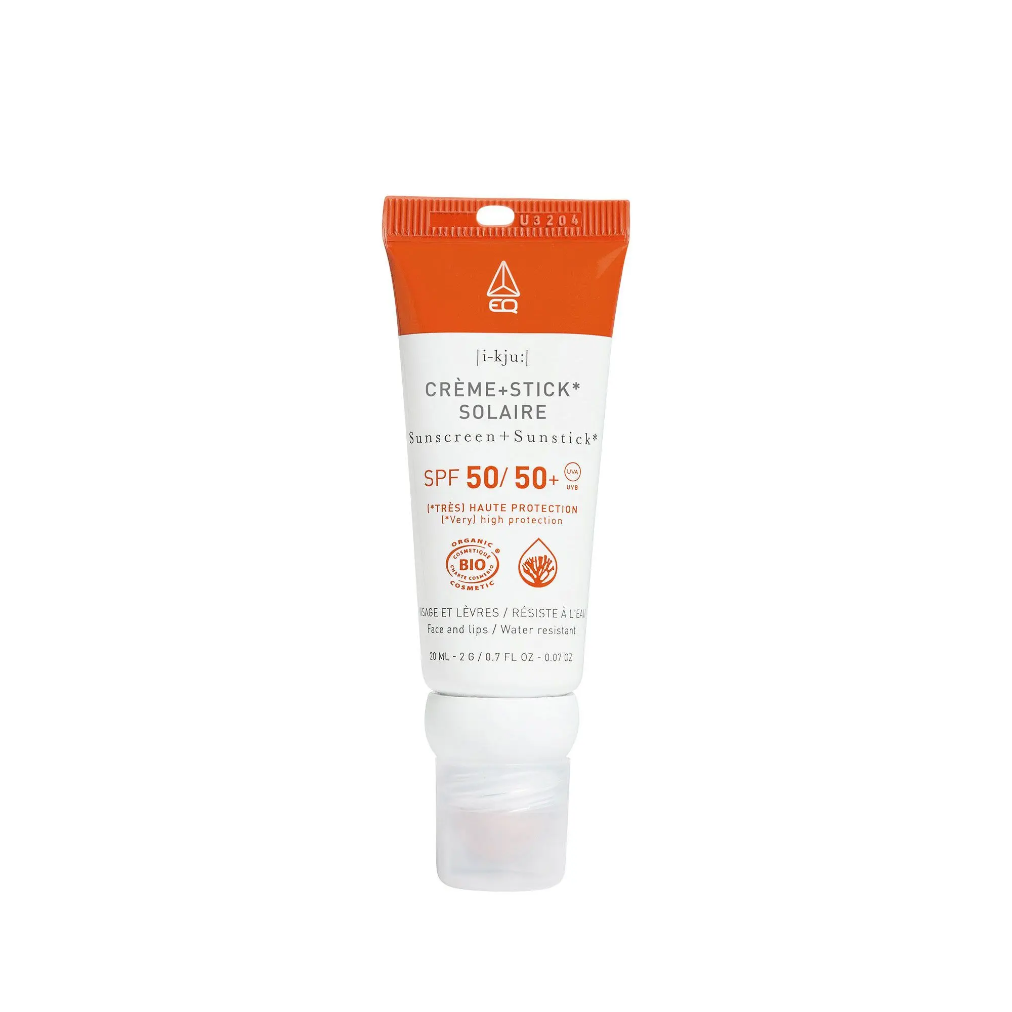 EQ - Combi-Stick Crème SPF50 Stick Solaire- Contour des yeux et lèvres