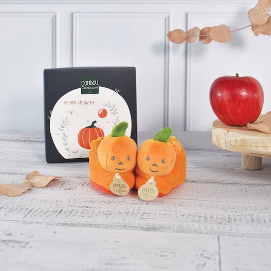 Chaussons My First Halloween   Citrouille        0-6 mois   de               Doudou et Compagnie