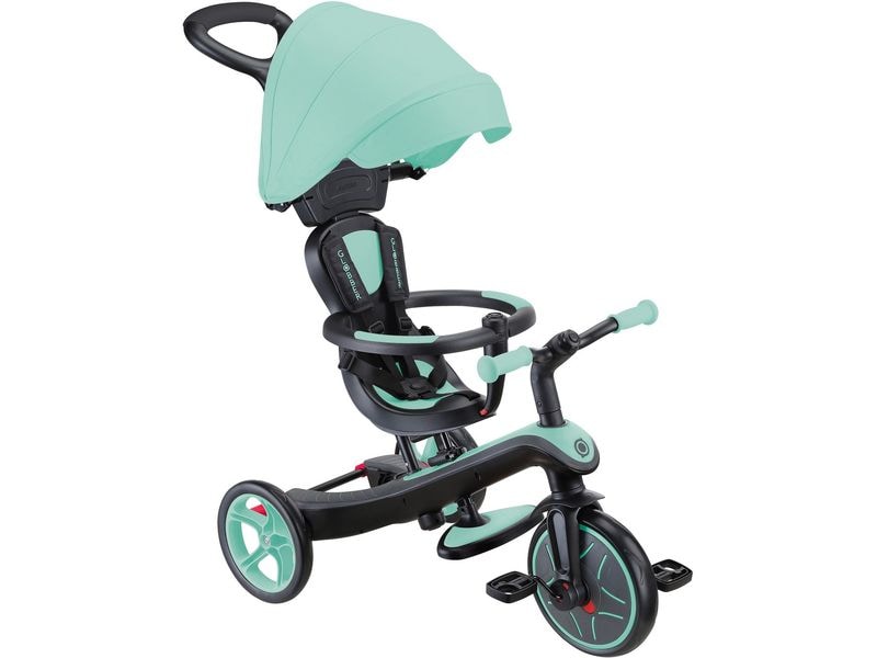 GLOBBER Dreirad Trike Explorer 4 in 1 Mint Vielseitiges 4-in-1-Fahrzeug für kleine Entdecker