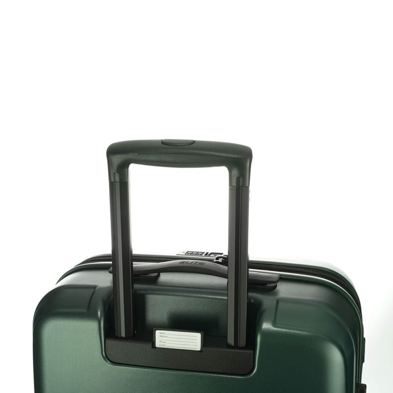 Valise rigide Pure mate Extensible 65 cm Vert foncé