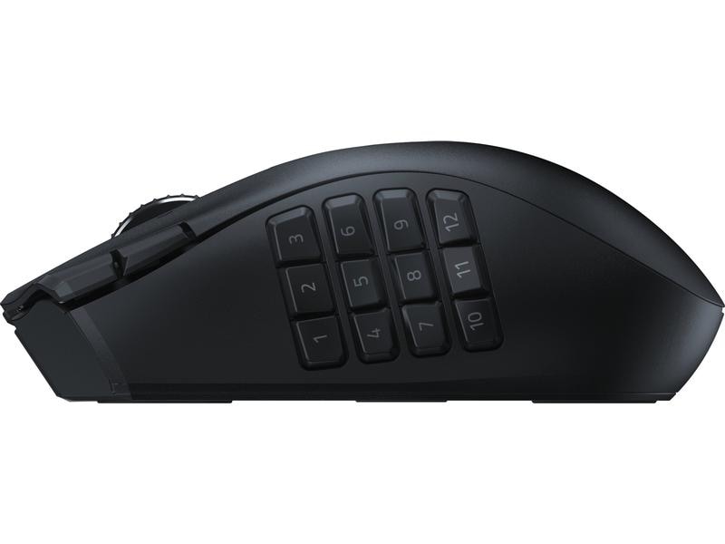 Razer Gaming-Maus Naga V2 HyperSpeed Ergonomische, kabellose Gaming-Maus mit optischem 30'000 dpi Sensor