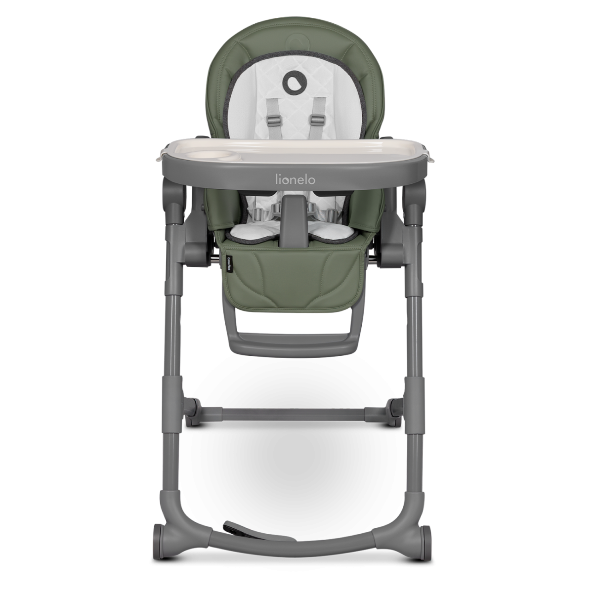Chaise haute Lionelo Cora Plus 2en1 -15 kg - Chaise pliante avec fonction bascule jusqu'à 9 kg - Arche jouet