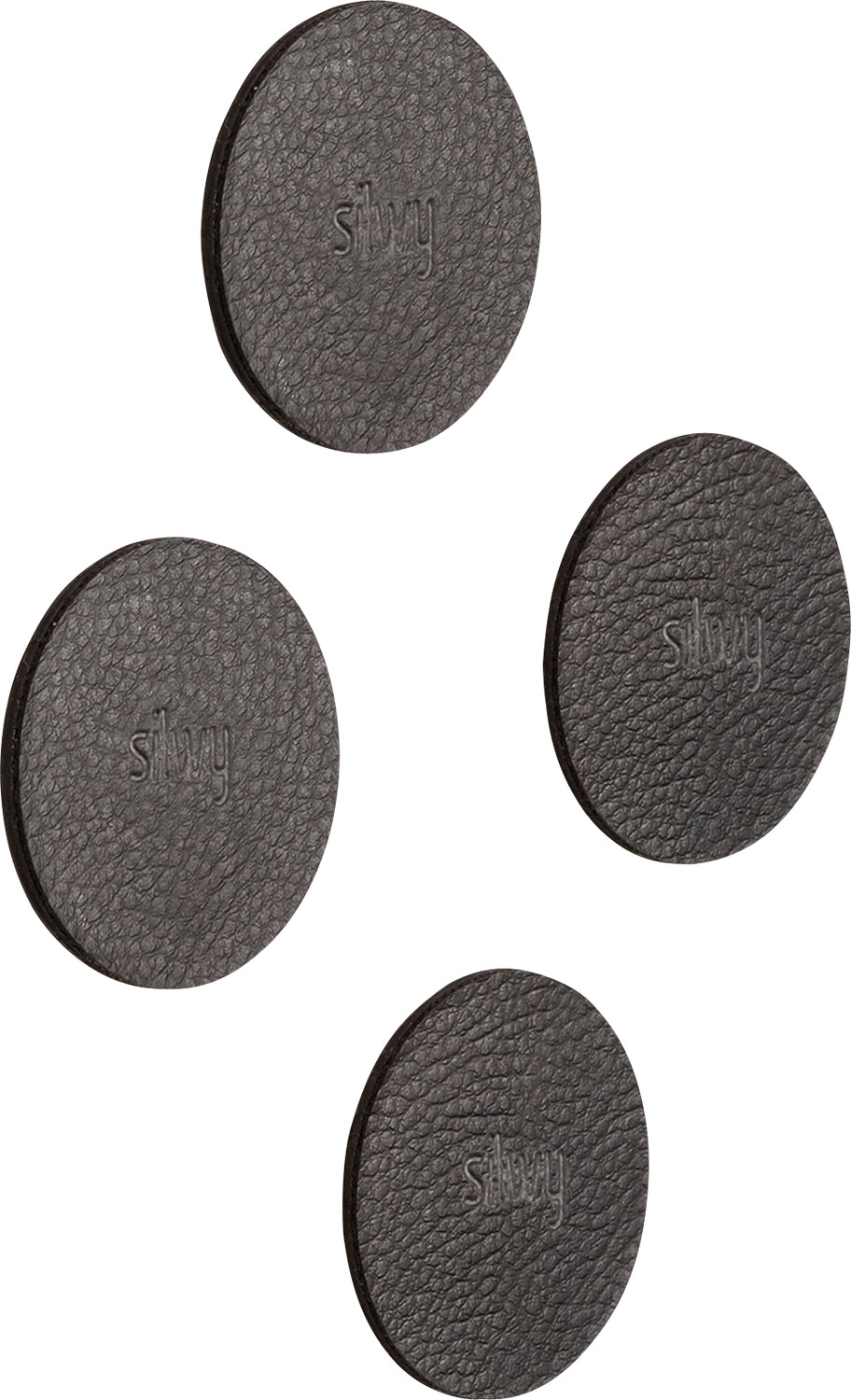 silwy® Magnet-Pads 5 cm 4er Set schwarz