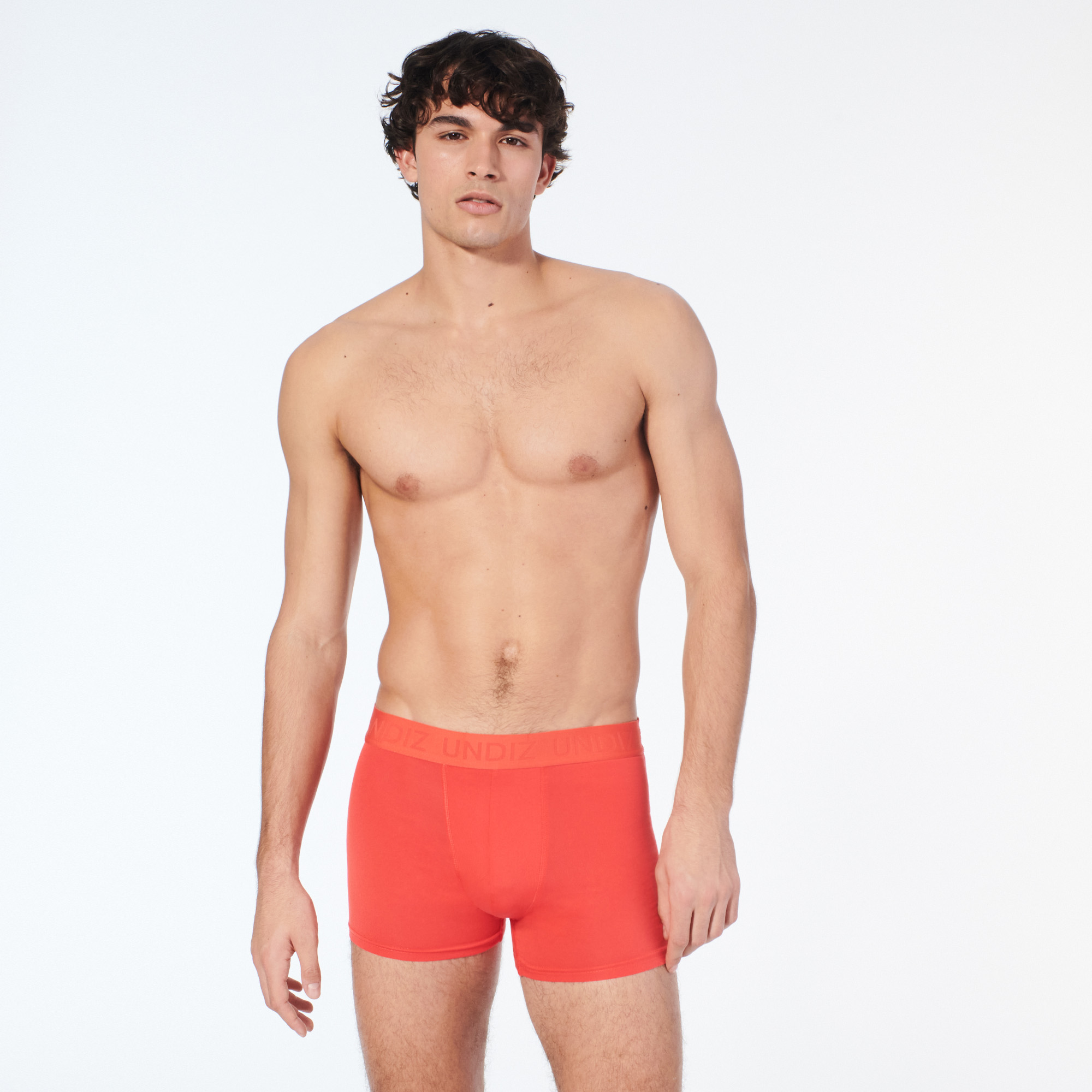 Boxer uni en microfibre