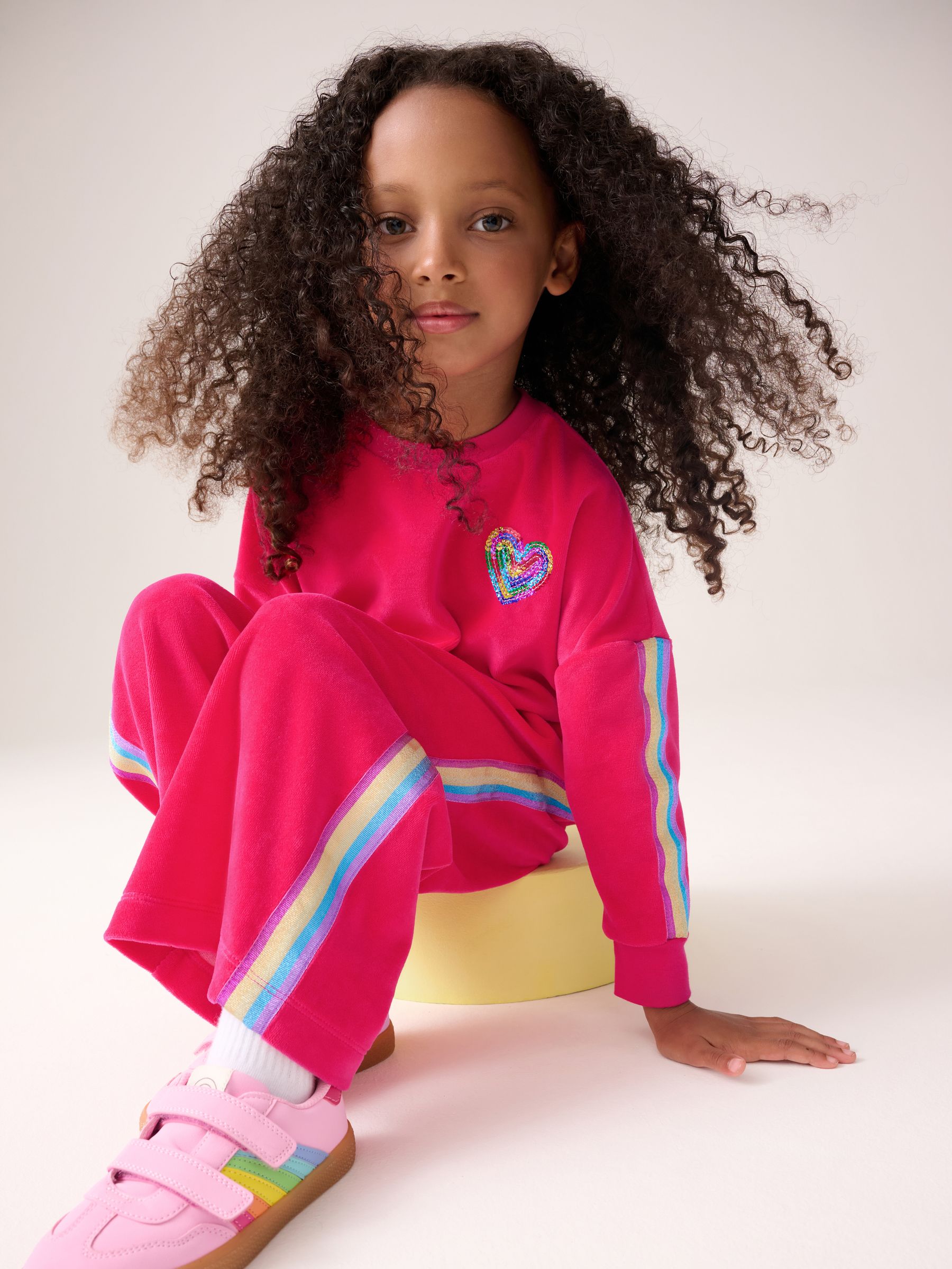 Little Bird by Jools Oliver 2 Piece Glitter Sweat & Jogger Set