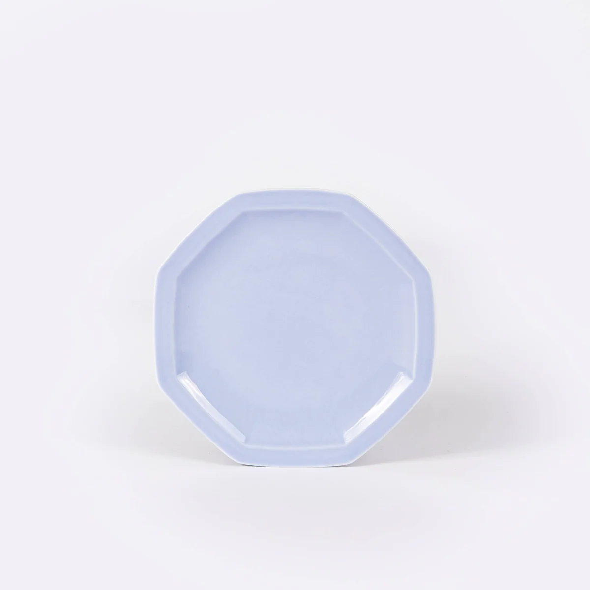 Assiette à dessert octogonale bleu OGRE La Fabrique
