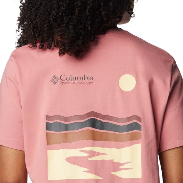T-shirt COLUMBIA W BOUNDLESS BEAUTY SHORT SLEEVE TEE PINK AGAVE/HERITAGE