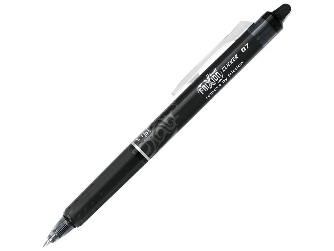 Pilot FriXion Clicker sort medium 0,7 mm - (12 stk.)