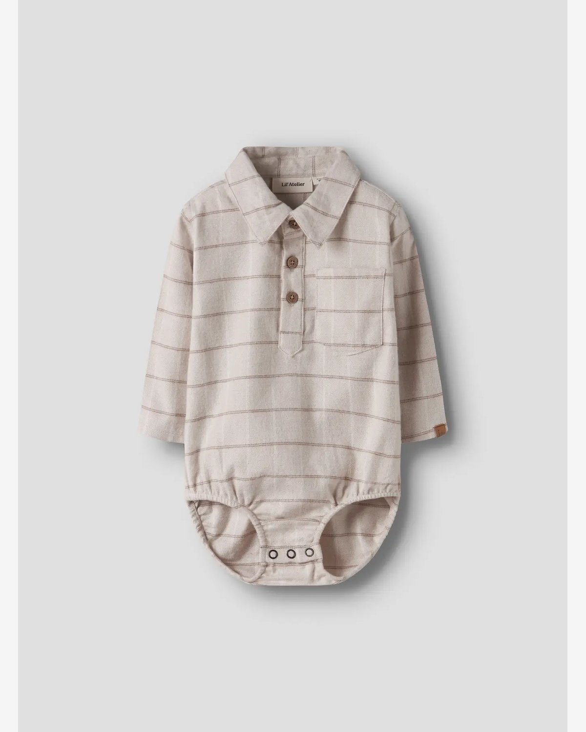 Skjorte Baby – Flanell, Øko Bomull | Nadim LS Body Shirt