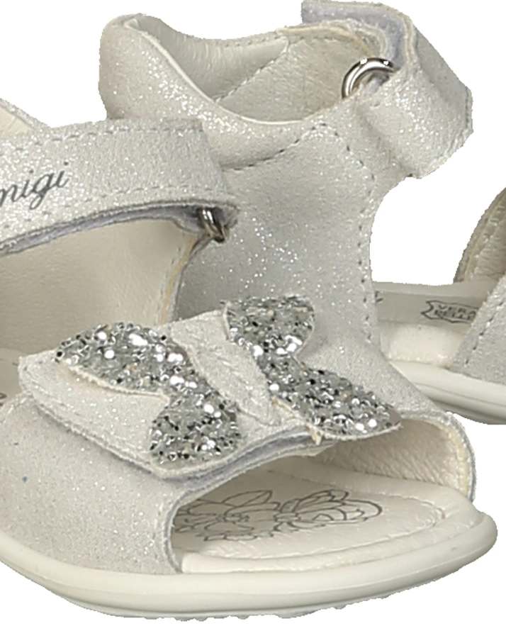 Lauflern-Sandalen BELINDA in silber metallic