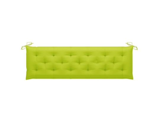 VIDAXL - Galette de chaise Coussin de banc de jardin vert vif 180x50x7 cm tissu