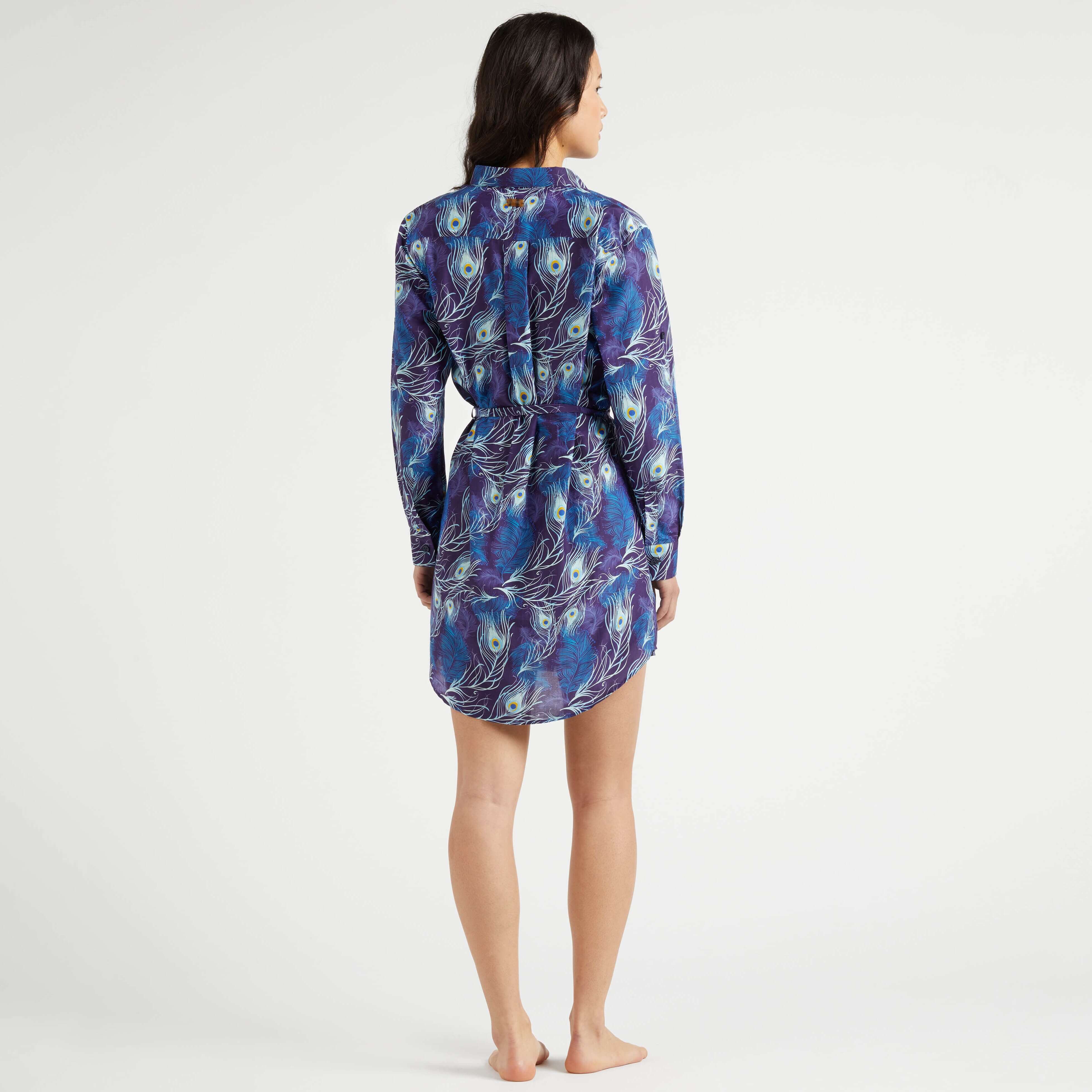 Robe chemise femme en coton et soie Eyes of the Wind