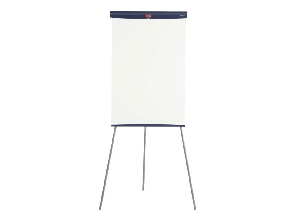 Flipover gulvmodel Nobo Basic med 3 ben og lakeret magnetisk Whiteboard