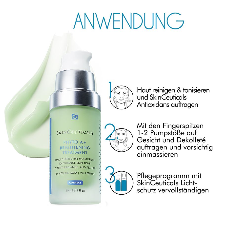 SkinCeuticals PHYTO A + BRIGHTENING TREATMENT Gesichtspflege für zu Akne neigende, unreine Haut sowie bei Pigmentflecken und Pickelmalen