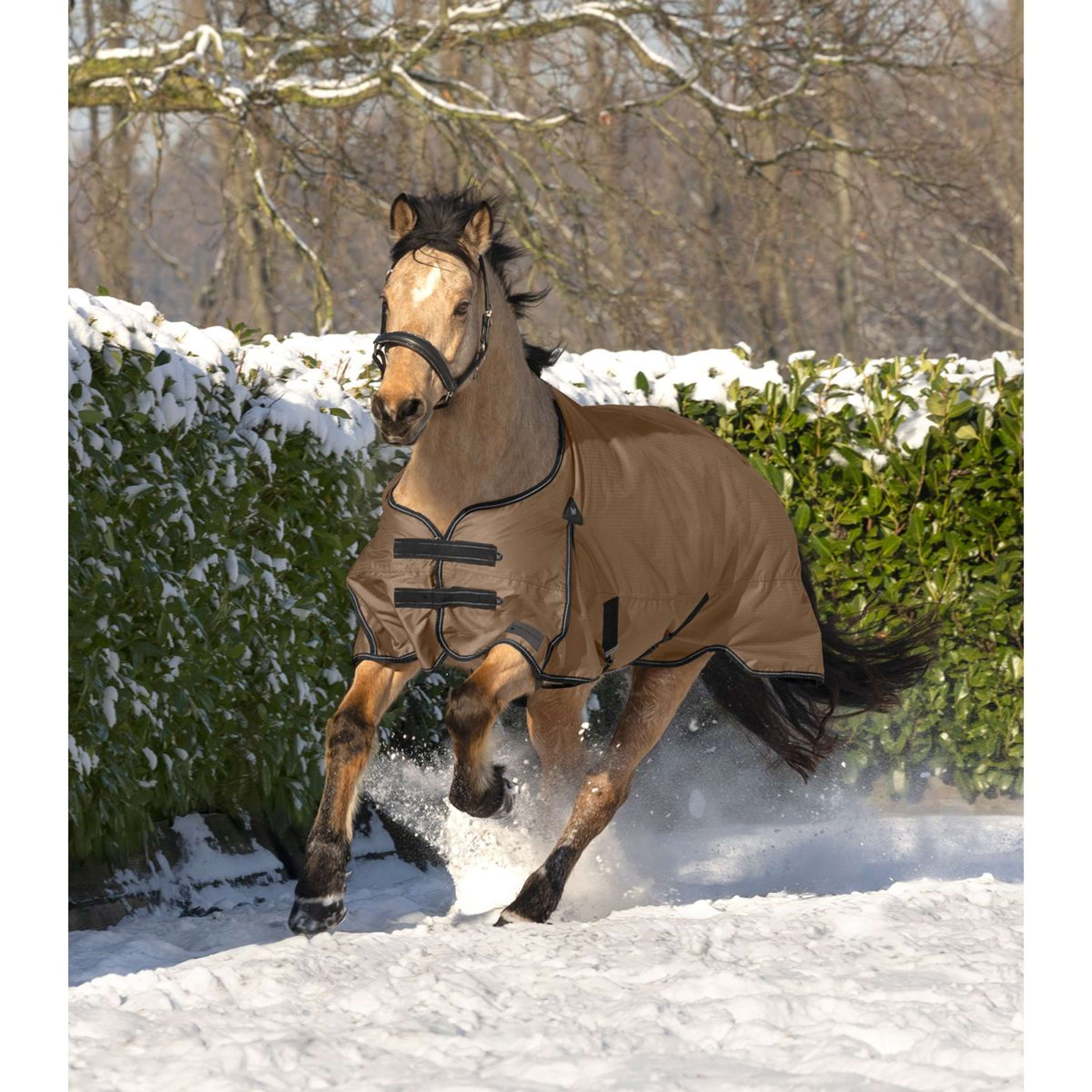 Waldhausen Outdoordeken Arctic 100g Cappuccino/Zwart