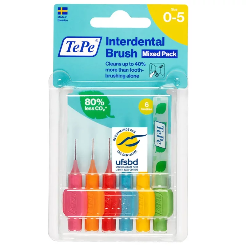 Brossettes Interdentaires Toutes Tailles - 6 Brossettes