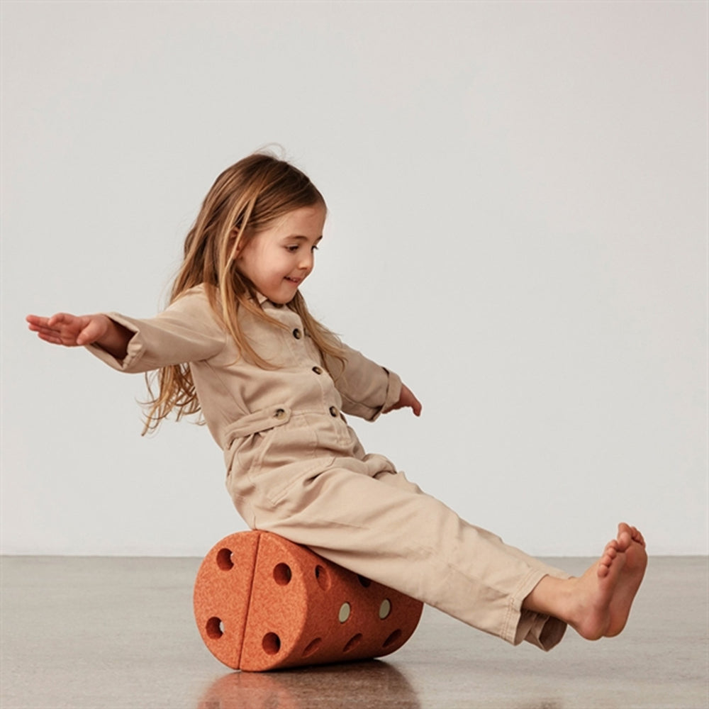 3-i-1 Balancerulle Burnt Orange/Dusty Green | Luksusbaby