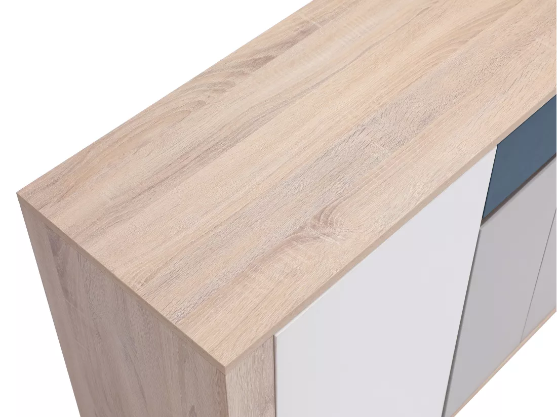 Buffet avec 4 portes et 1 tiroir - Multicolore - FILUTIA